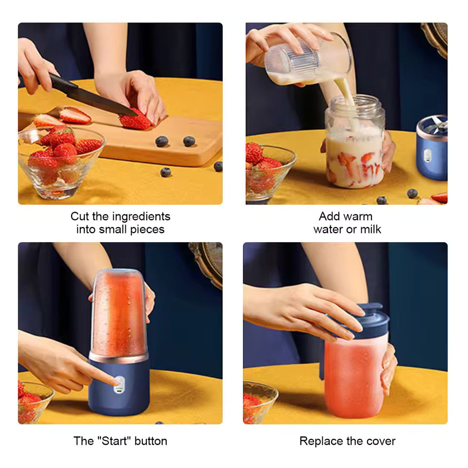 Portable USB Blender Juicer with Cup And Grinder