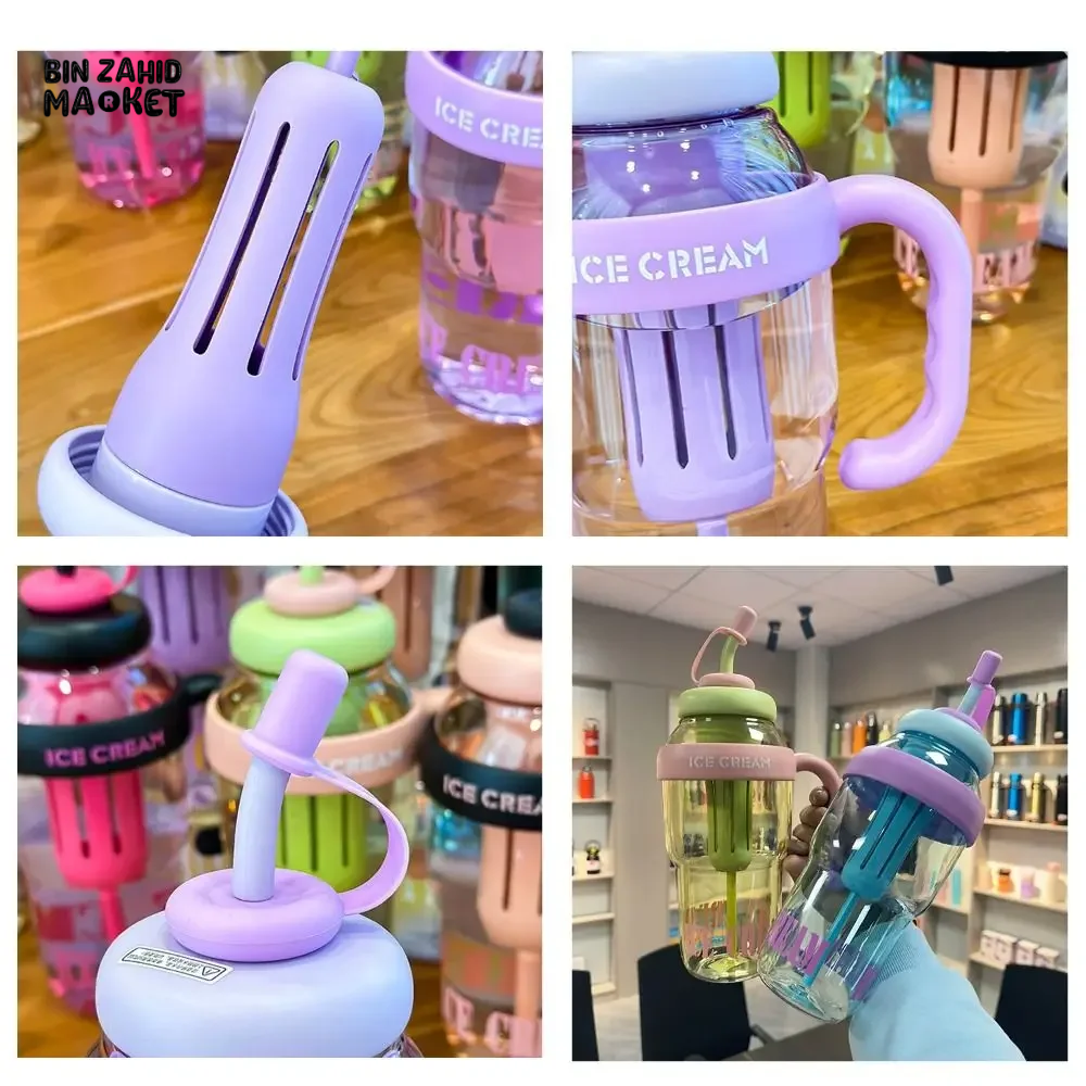 Plastic Water Bottle With Lid And Straw