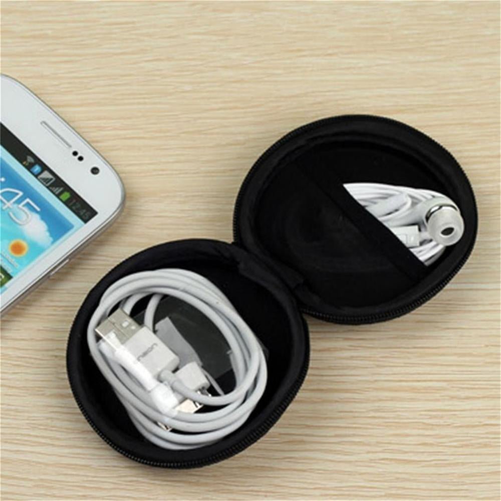 Round Jewelry/Earrings Organizer Zipper Pouch
