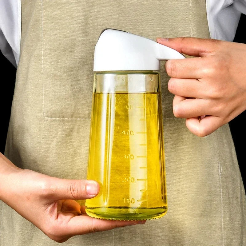 Auto Open Glass Oil Dispenser 630ML