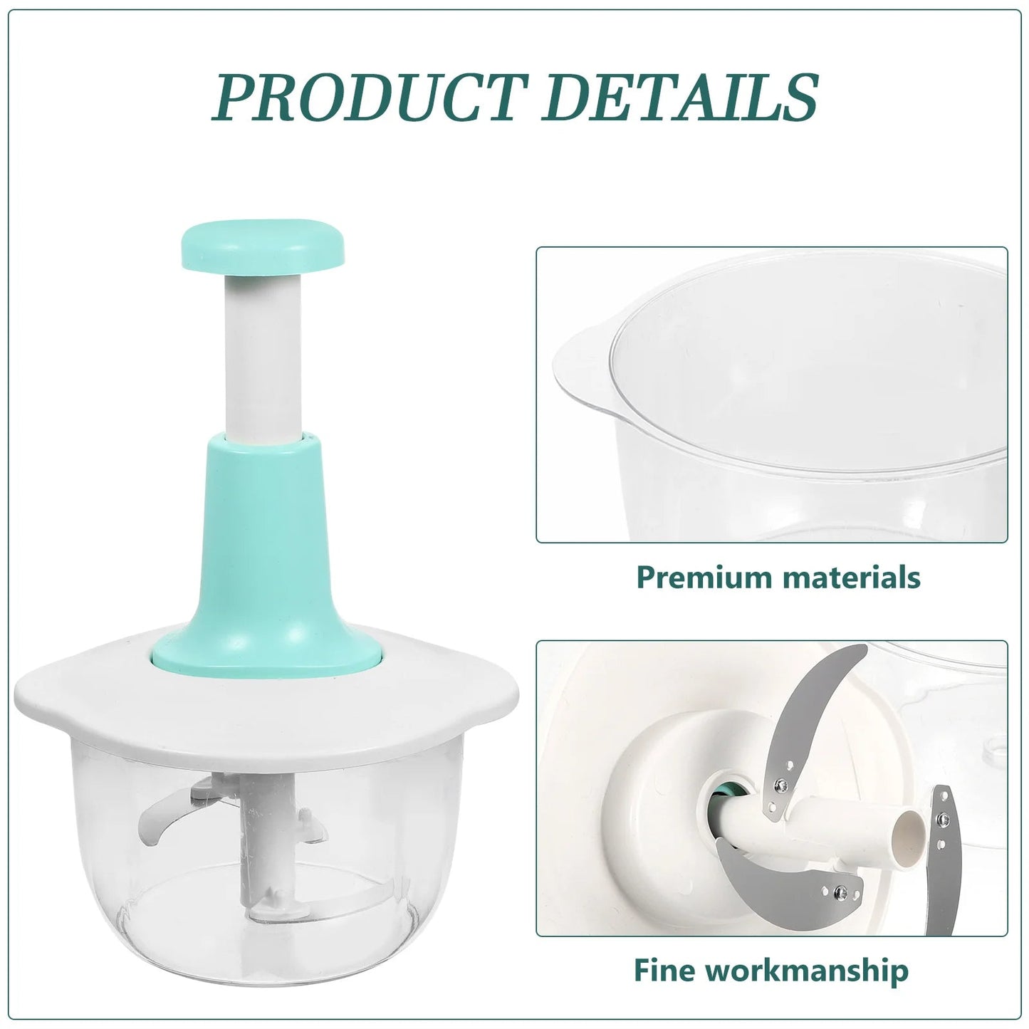 Multifunctional Manual Push Chopper (2-Liter)