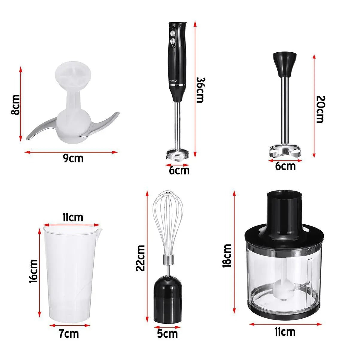 4-in-1 Stainless Steel Electric Blender