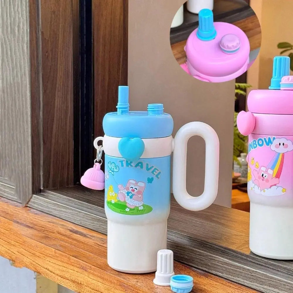 Cartoon Printed Stainless Steel Vacuum Bottle (850ML)