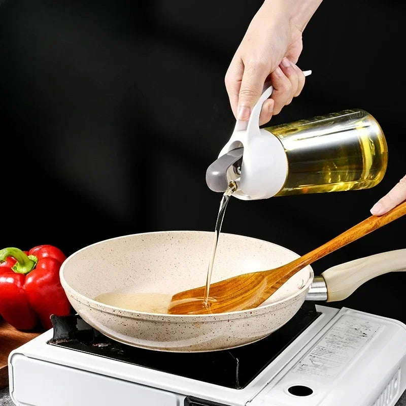 Auto Open Glass Oil Dispenser 630ML