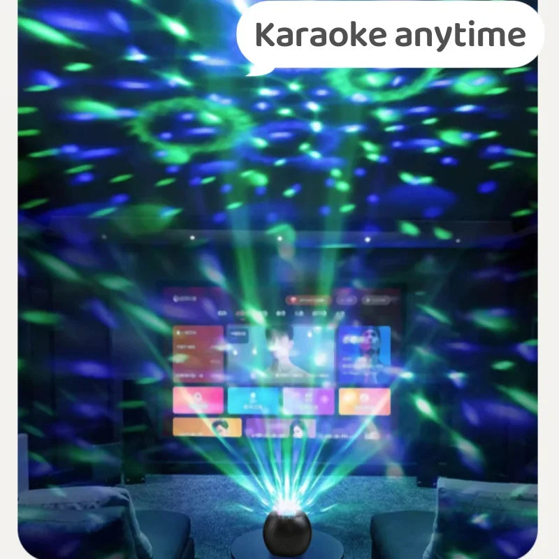 Rechargeable RGB Light Speaker with Wireless Mike
