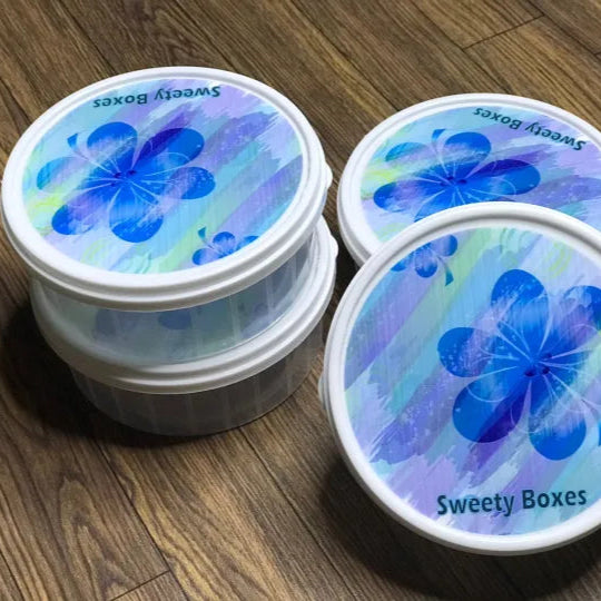 5 Pcs Food Storage Round Box