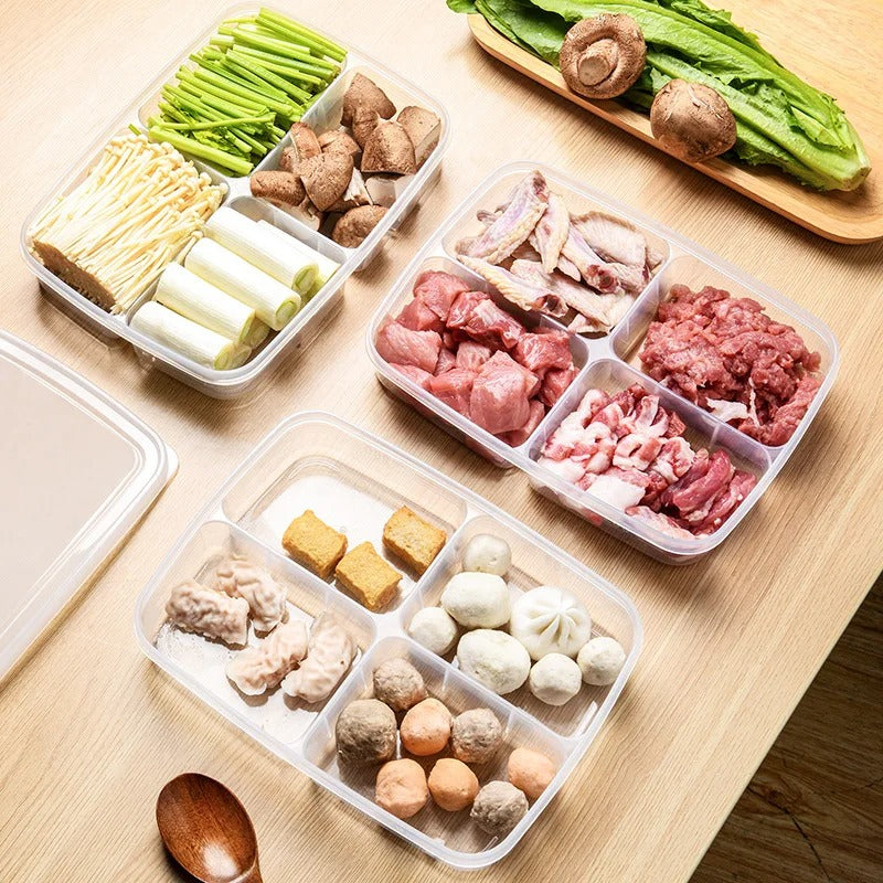4 Grid Portable Food Storage Box