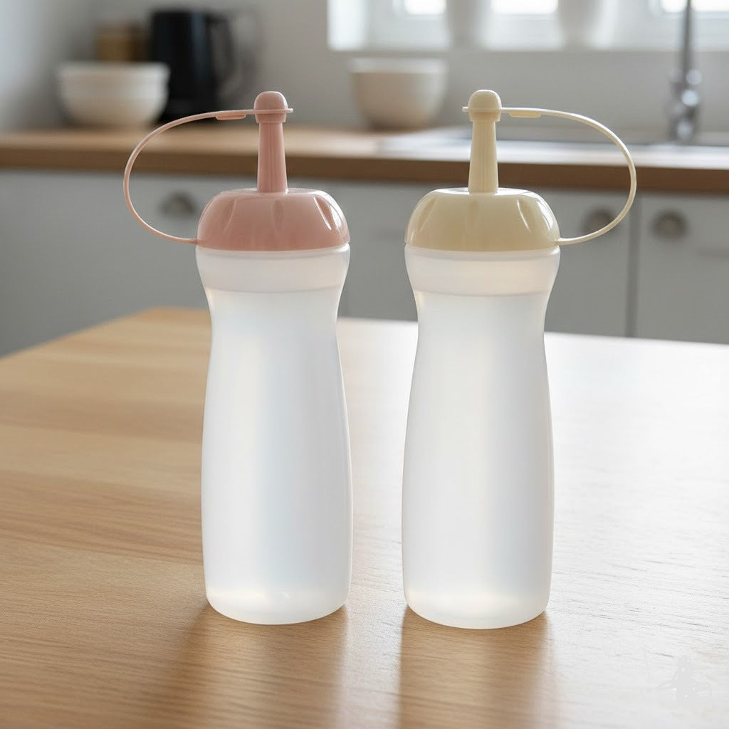 2PCs Plastic Ketchup Bottle Set