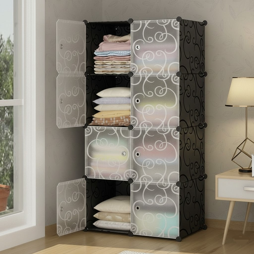 8 Cubes Wardrobe Cabinet Storage Organizer