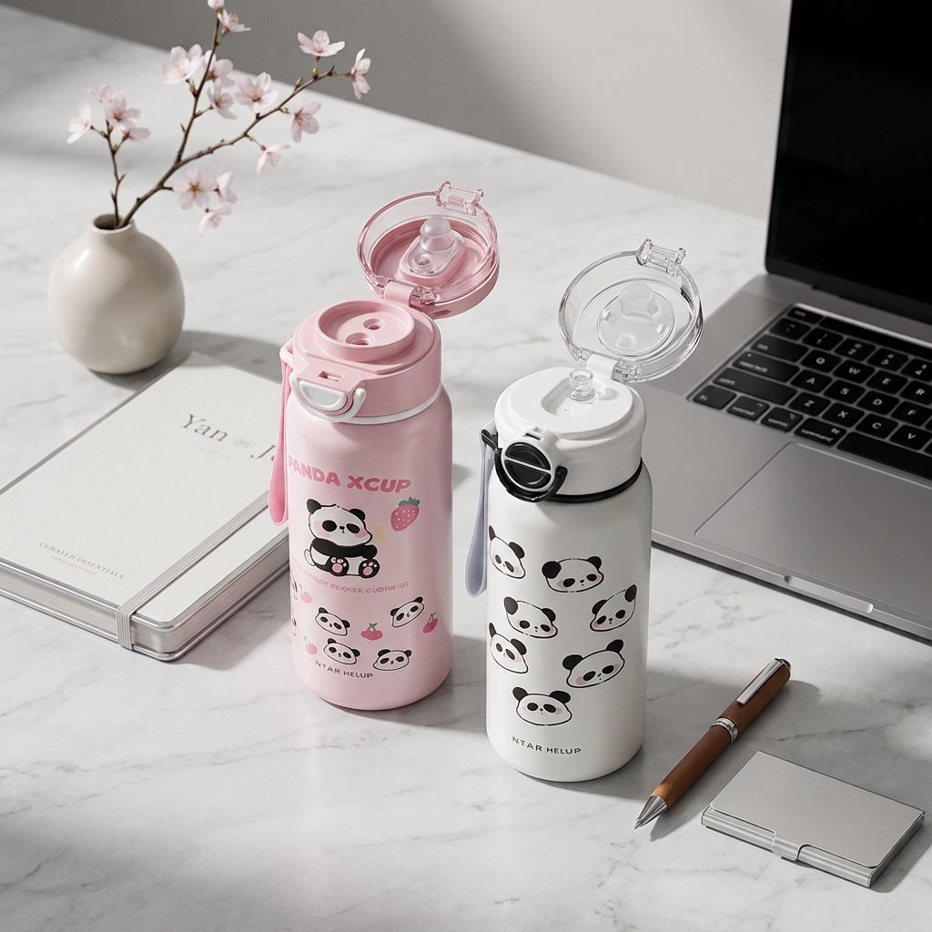Cute Panda Vacuum Insulated Bottle 550ML