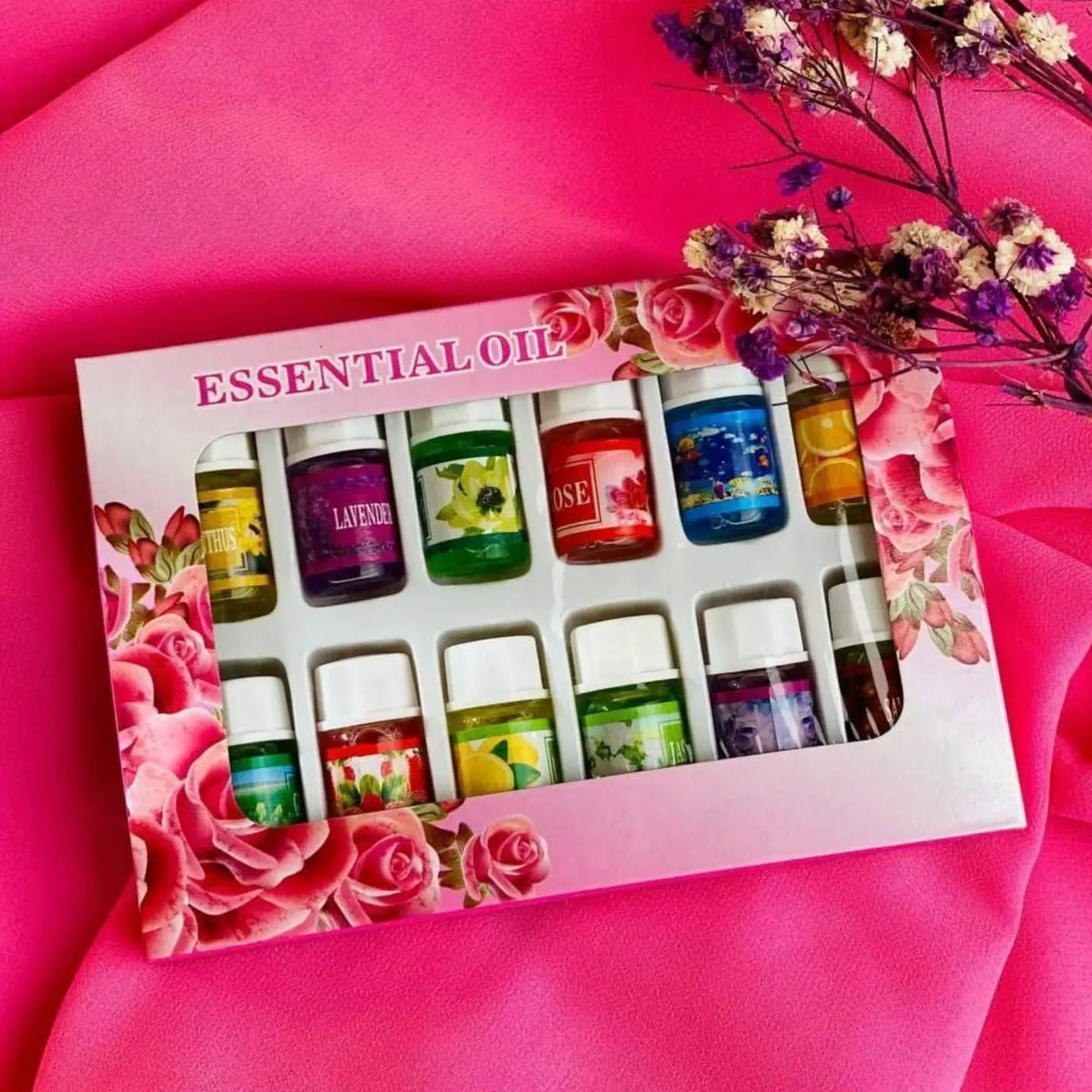 12 Bottles Set 3ML Natural Aroma Fragrance Essential Oil Wholesale City