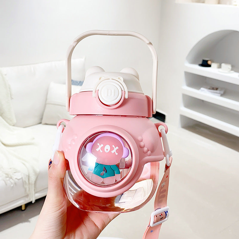 Hug Bear Double Drink Big Belly Water Bottle