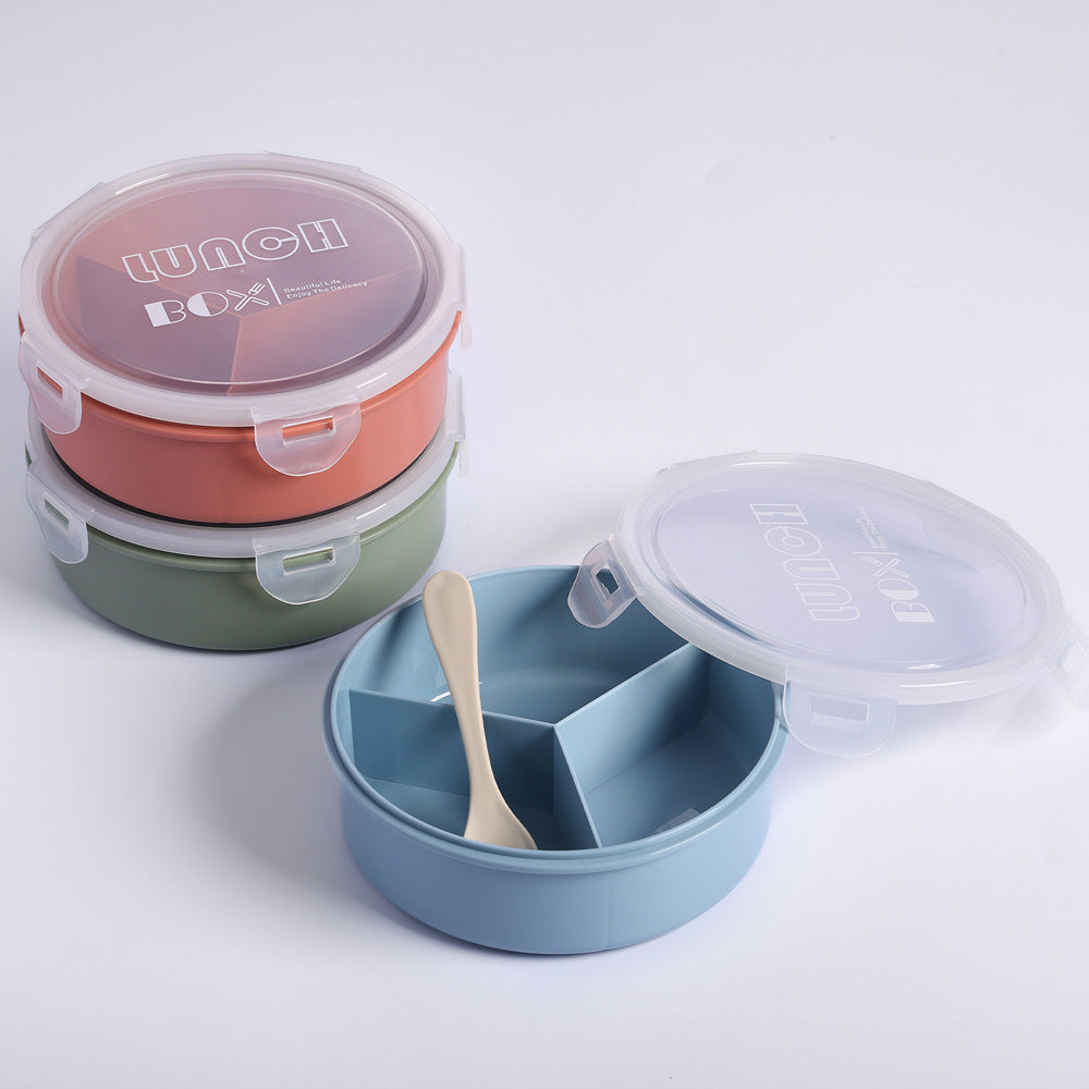 Portable 3 Portion Air Insulated Lunch Box