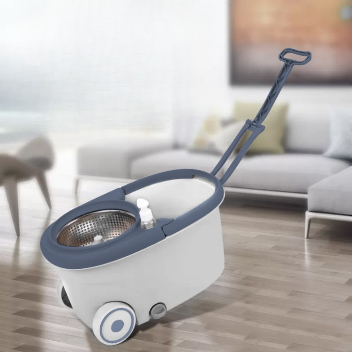 Magic Spin Bucket Mop (Steel)