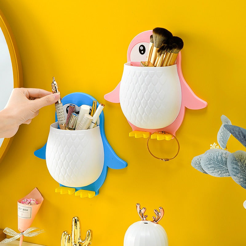 Wall Mounted Penguin Design Storage Holder