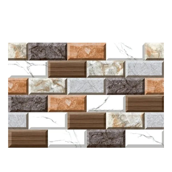 24pcs/set 3D Brick Design Self-Adhesive Waterproof Wall Sticker