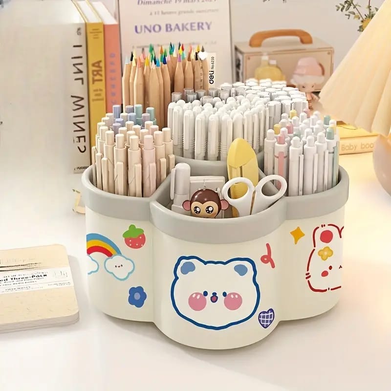 360 Degree Rotating Pen Holder Storage Box