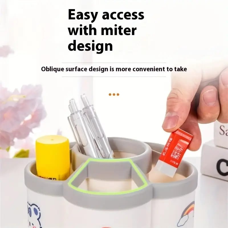 360 Degree Rotating Pen Holder Storage Box