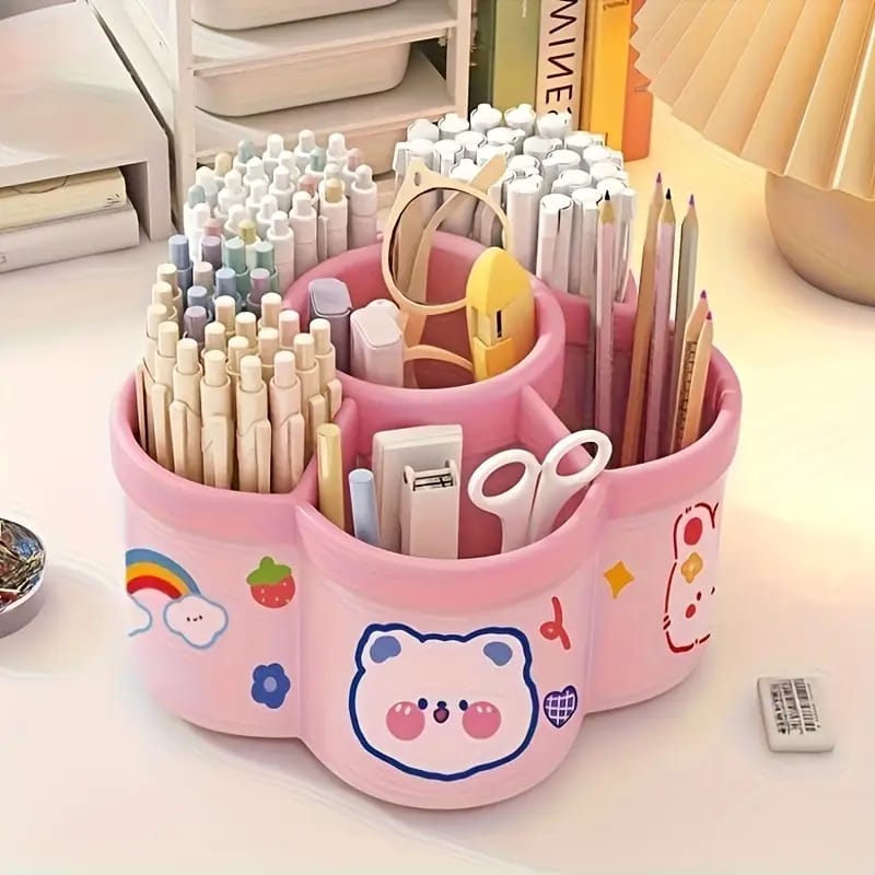 360 Degree Rotating Pen Holder Storage Box