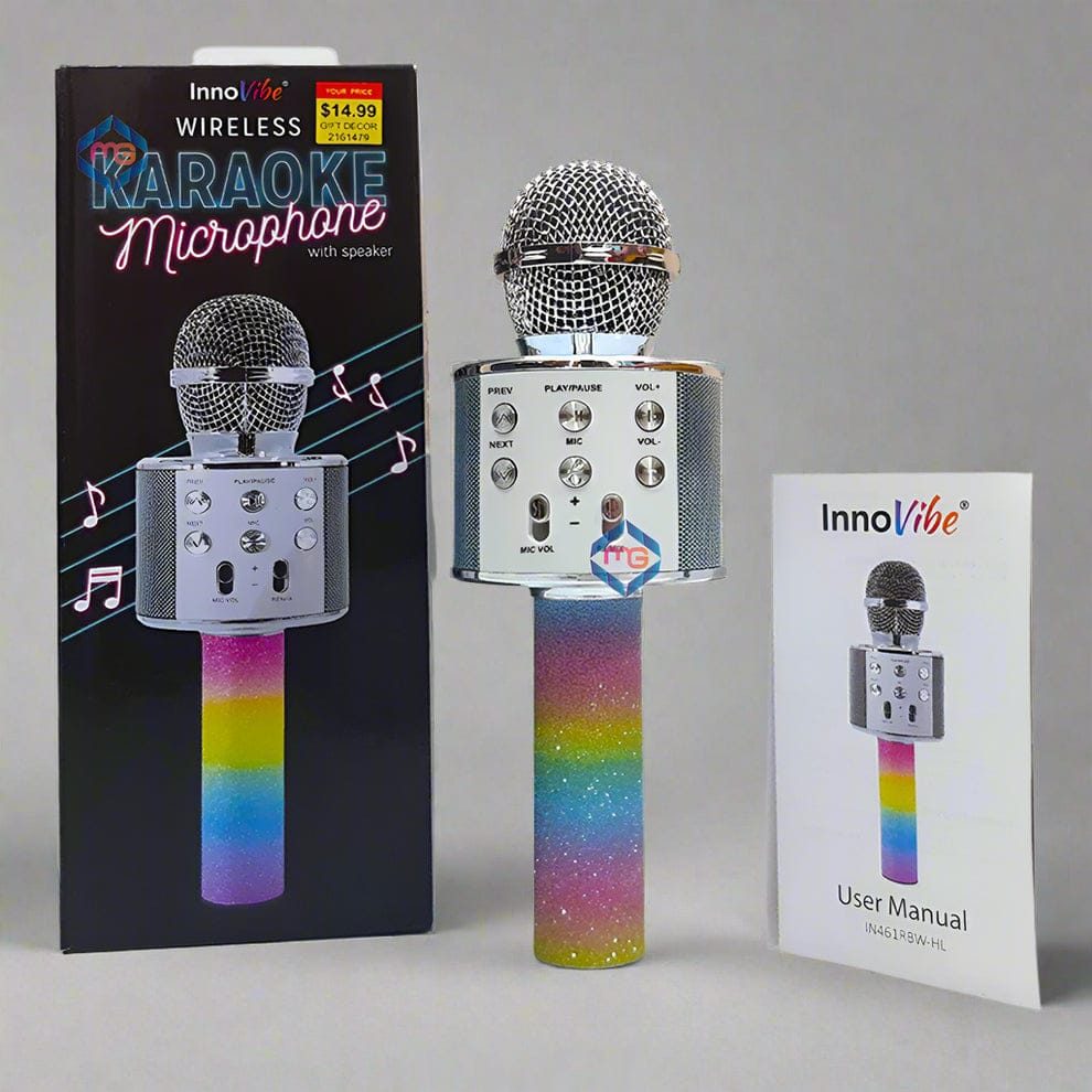 Rechargeable Wireless Bluetooth Speaker & Microphone Mic