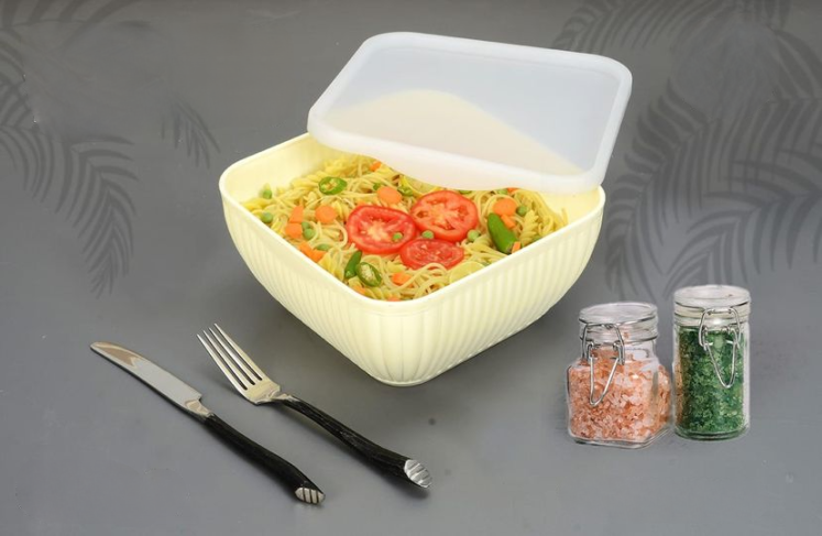 Pack Of 4 Plastic Food Container With Lids