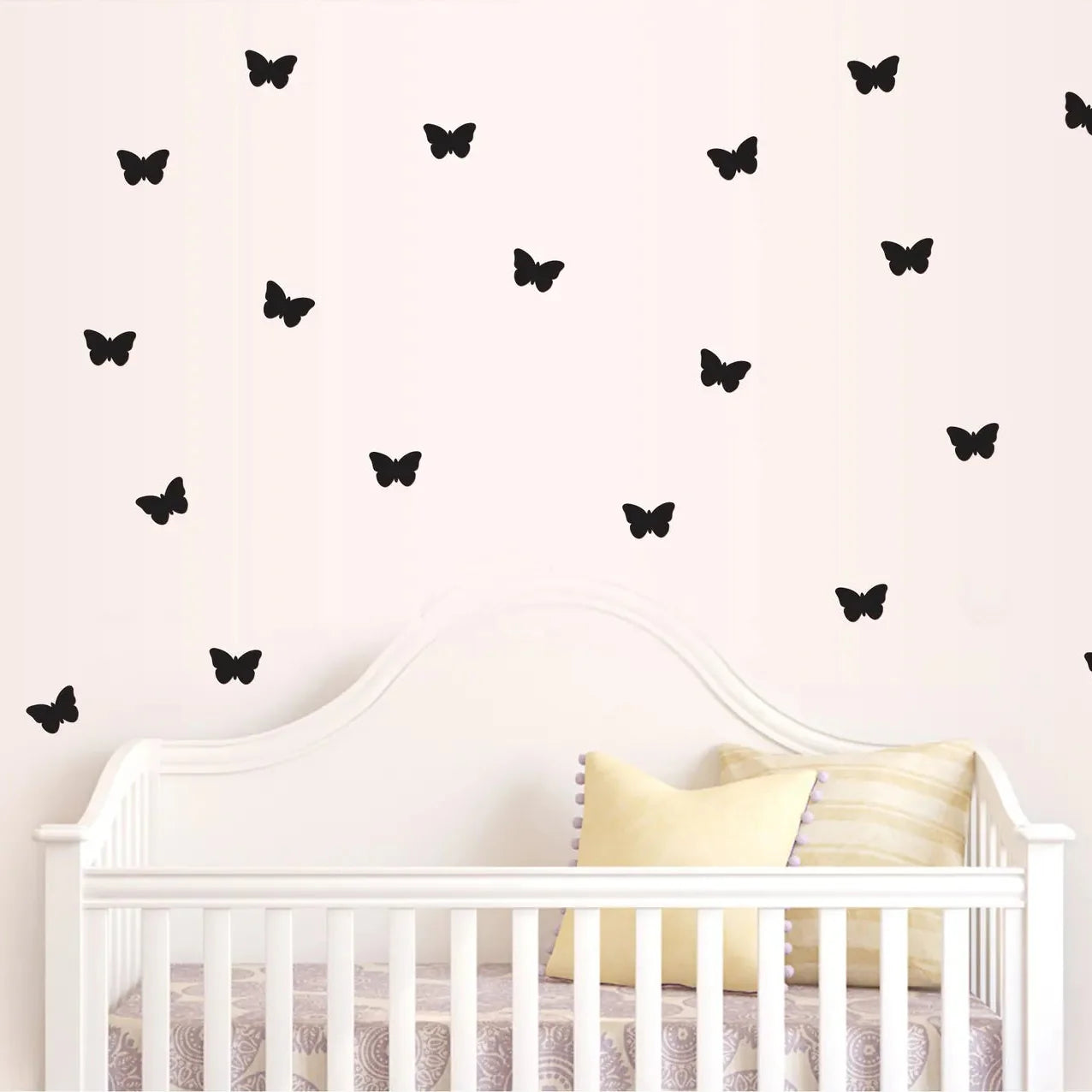 50PCs Wooden Butterfly Wall Sticker
