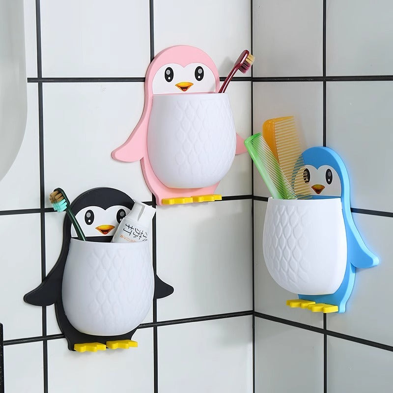 Wall Mounted Penguin Design Storage Holder