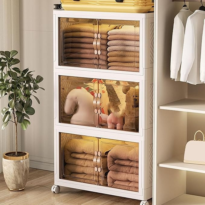 5 Layer Cabinet Double-Door Foldable Storage Organizer