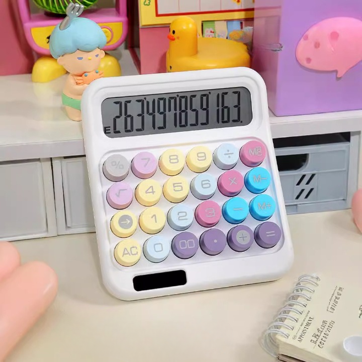 Dual Power Desktop Calculator with Big Buttons