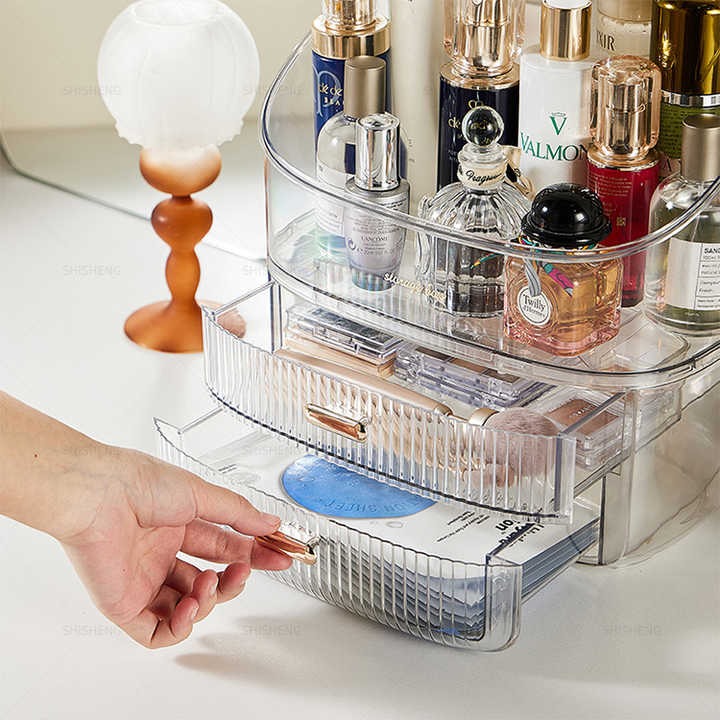 Modern Style Transparent Cosmetic Box