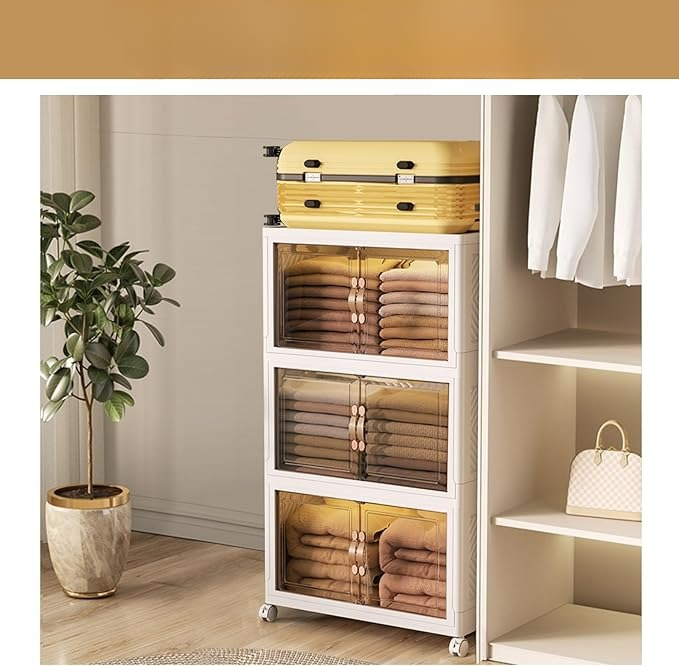 5 Layer Cabinet Double-Door Foldable Storage Organizer