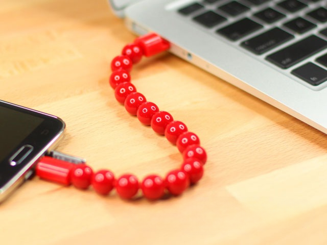 USB Beads Bracelet Data Cable For Android