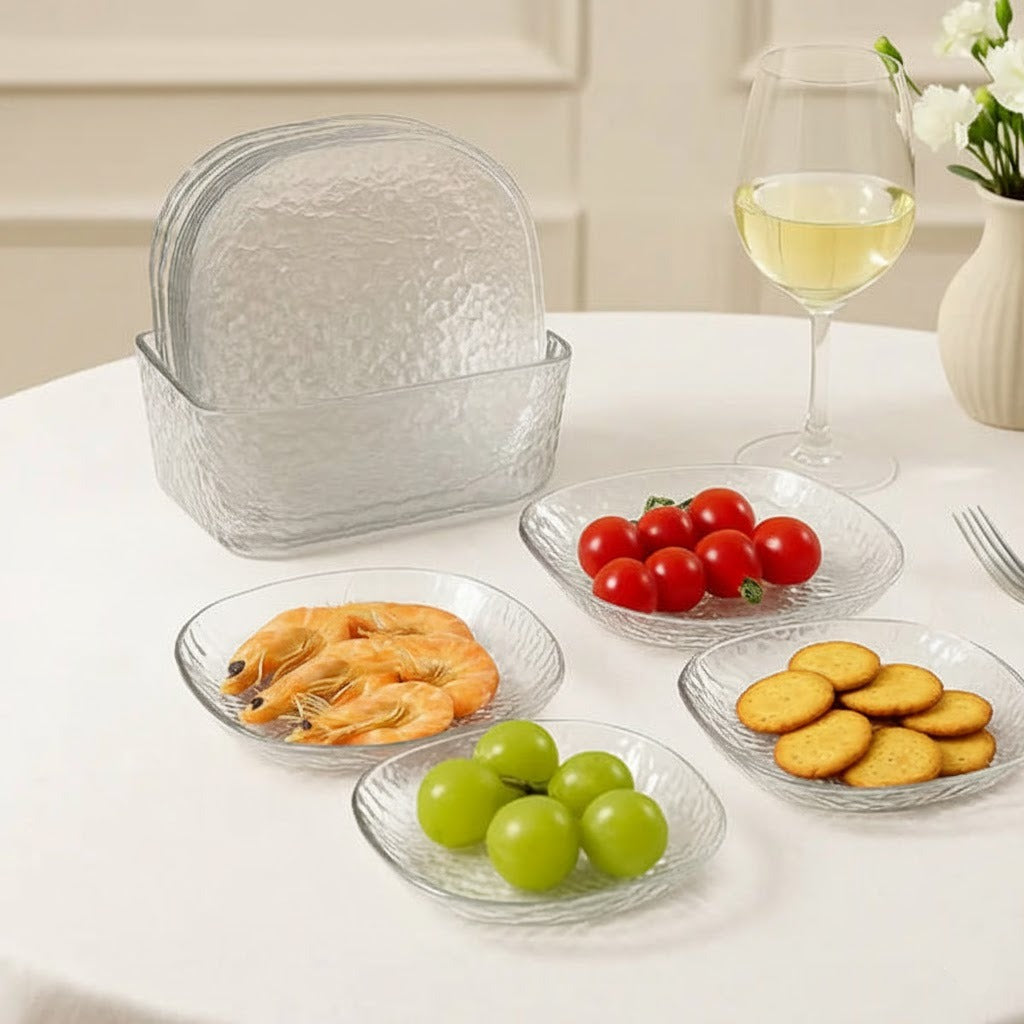 8PCs Acrylic Luxury Style Plate Set