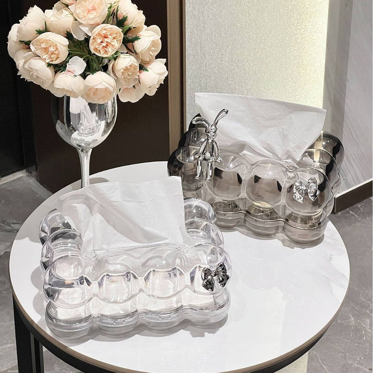 Transparent Creative Bubble Tissue Box