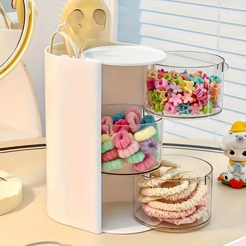 3 Layer Rotating Makeup Organizer