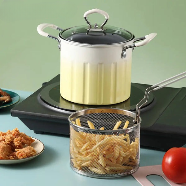 Deep Frying Pot With Strainer 3L