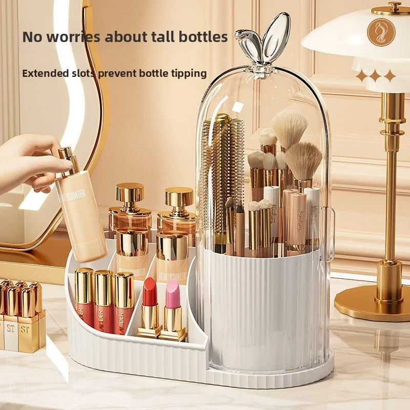 360° Rotating Makeup & Cosmetic Brush Organizer