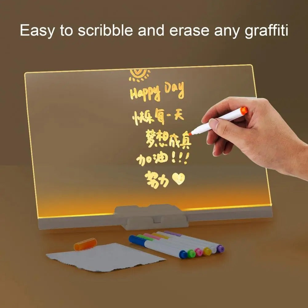 Transparent Acrylic LED Writing Board