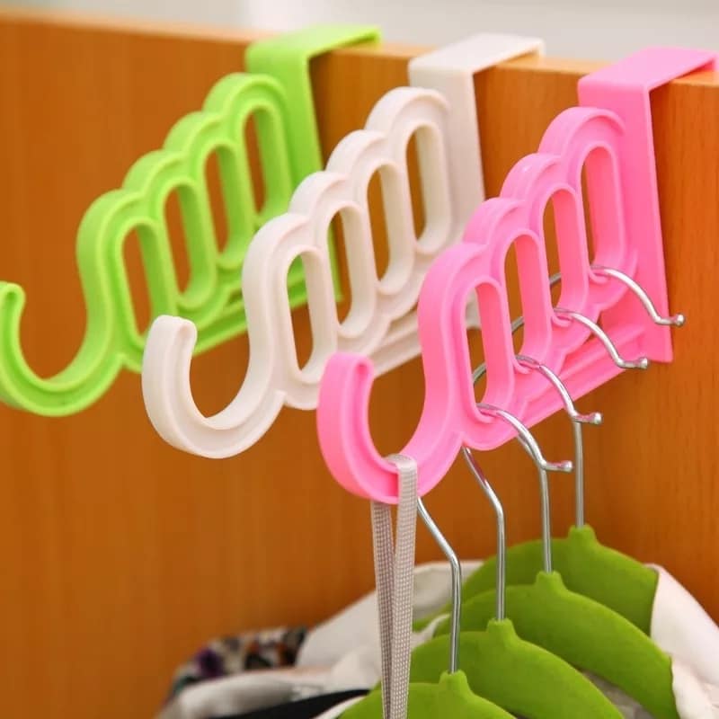 1 pc 5 Hole Plastic Organizer Door Hooks.