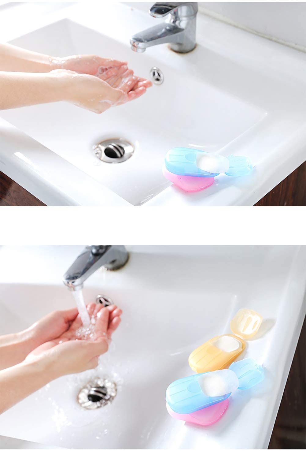 Portable Disposable Paper Soap.