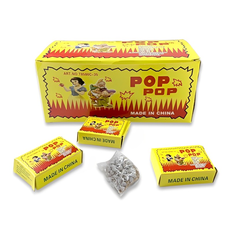 1 box Sparkling And Safe Pop firecrackers For Kids (Each Box 50 PCS)