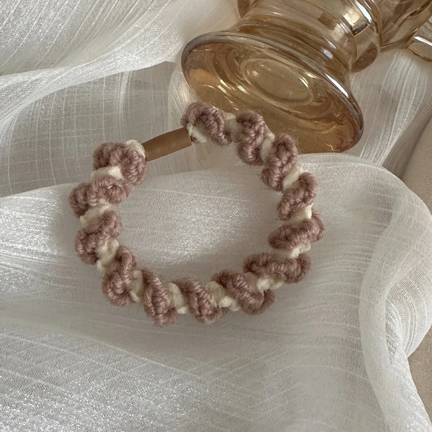Elegant Wool Hair Tie Rope High Elastic Hairband