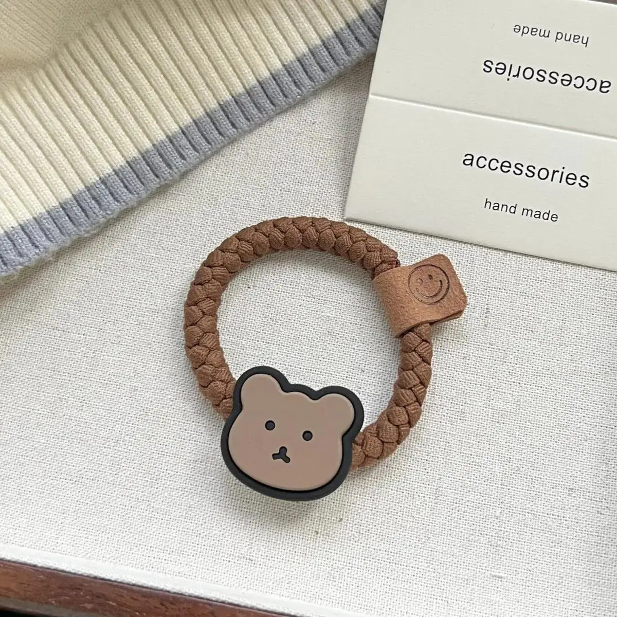 Cute Teddy Bear Ponytail Headband