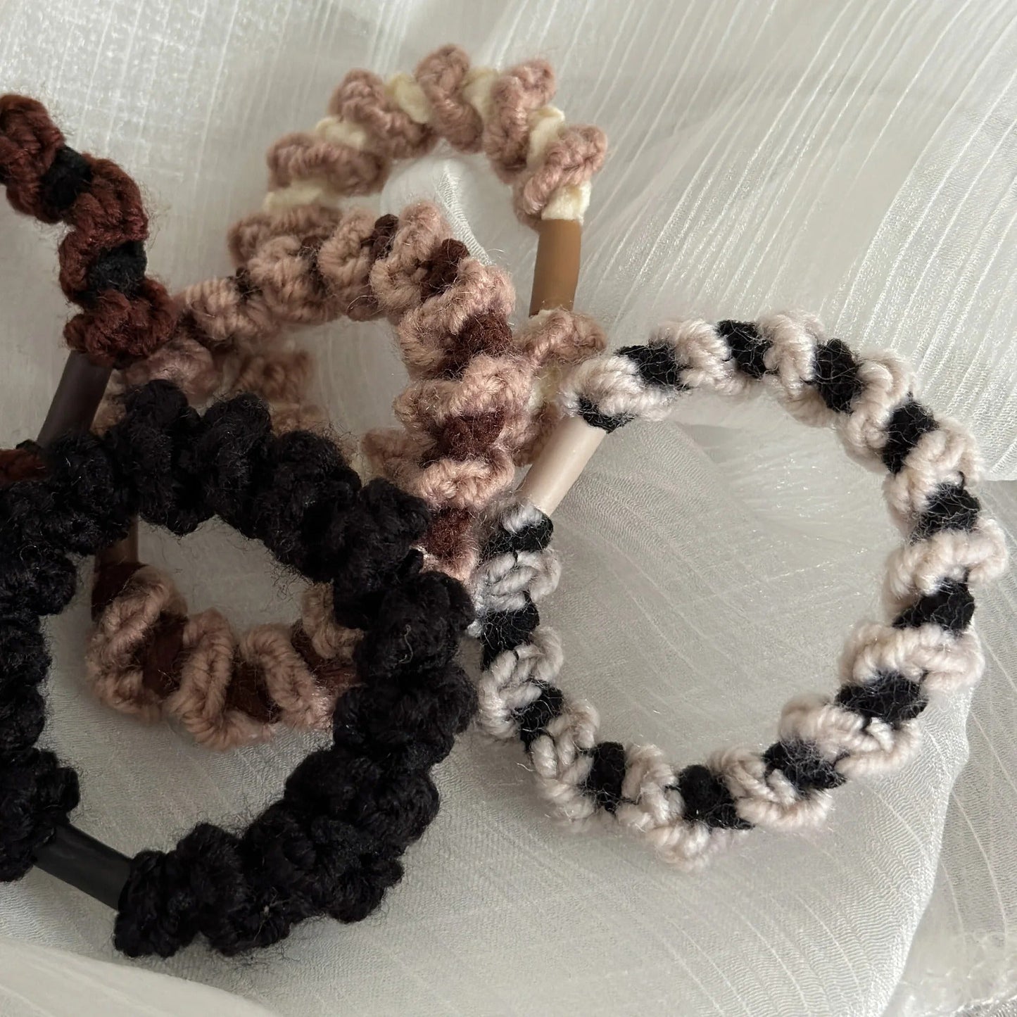 Elegant Wool Hair Tie Rope High Elastic Hairband