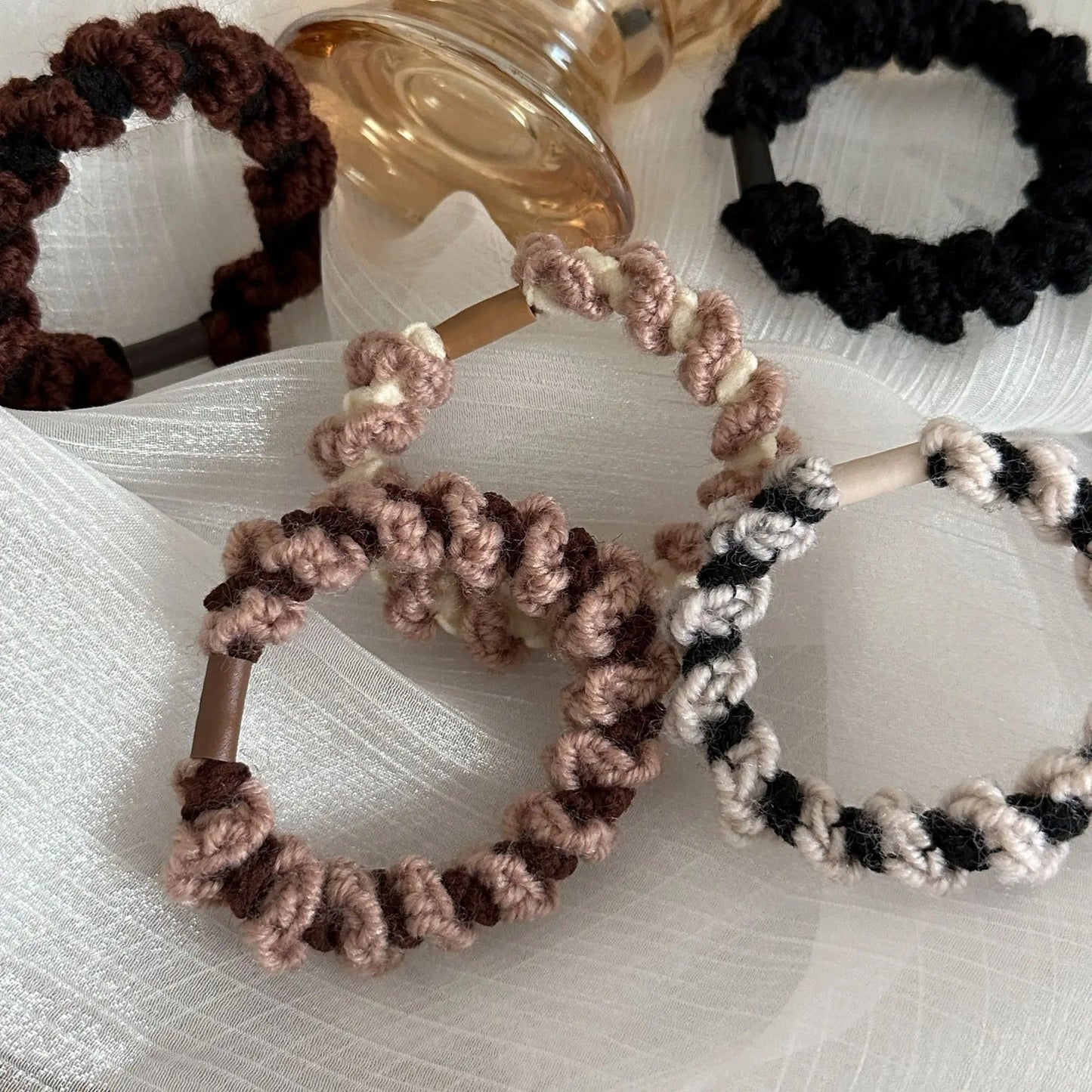Elegant Wool Hair Tie Rope High Elastic Hairband