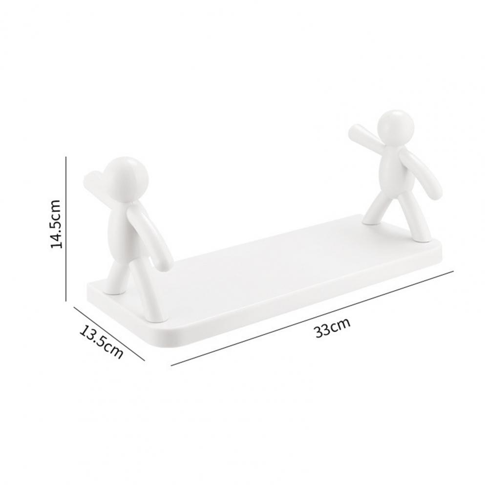 Self-adhesive Creative Kitchen Storage Wall-mounted Shelves.