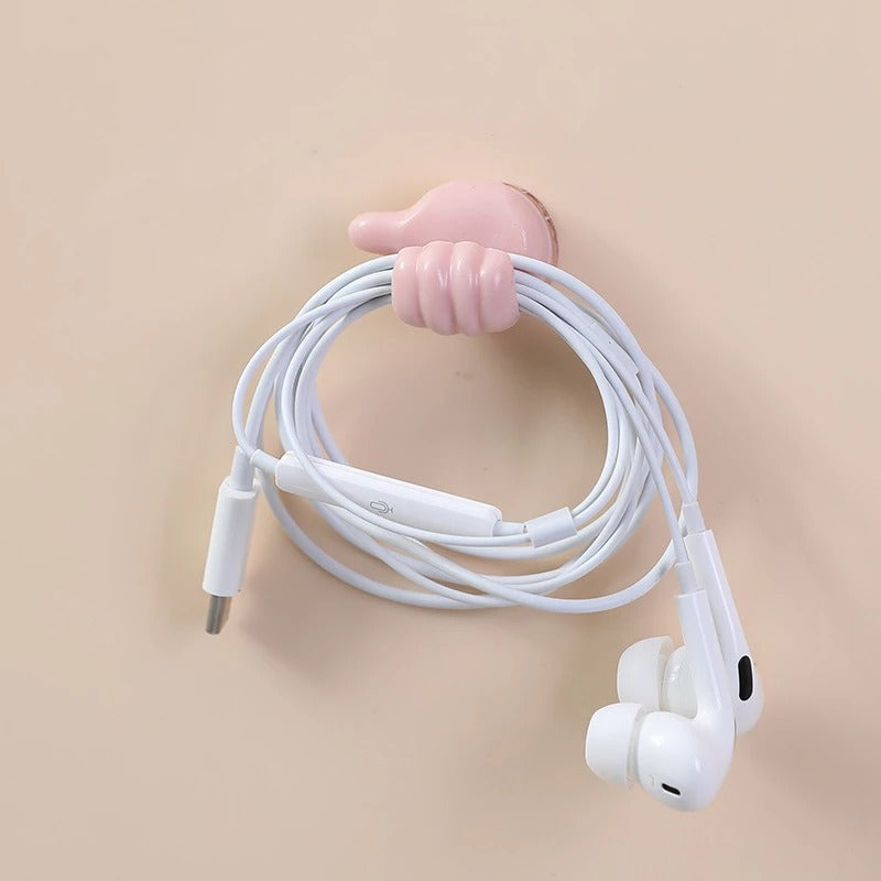 10Pcs Thumb Wire Cable Holder Multifunctional Tie Clip Fixer Organizer Charger