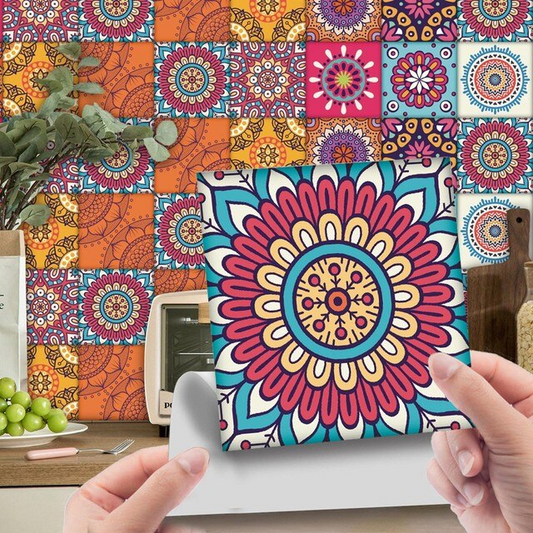 24 Pcs Random Peel And Stick Ceramic Tile Paste Stickers.