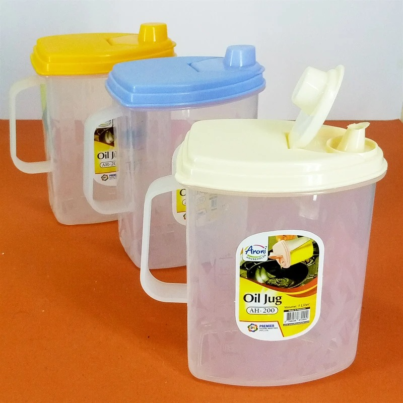 ARONI 1-LITRE KITCHEN PLASTIC OIL JUG