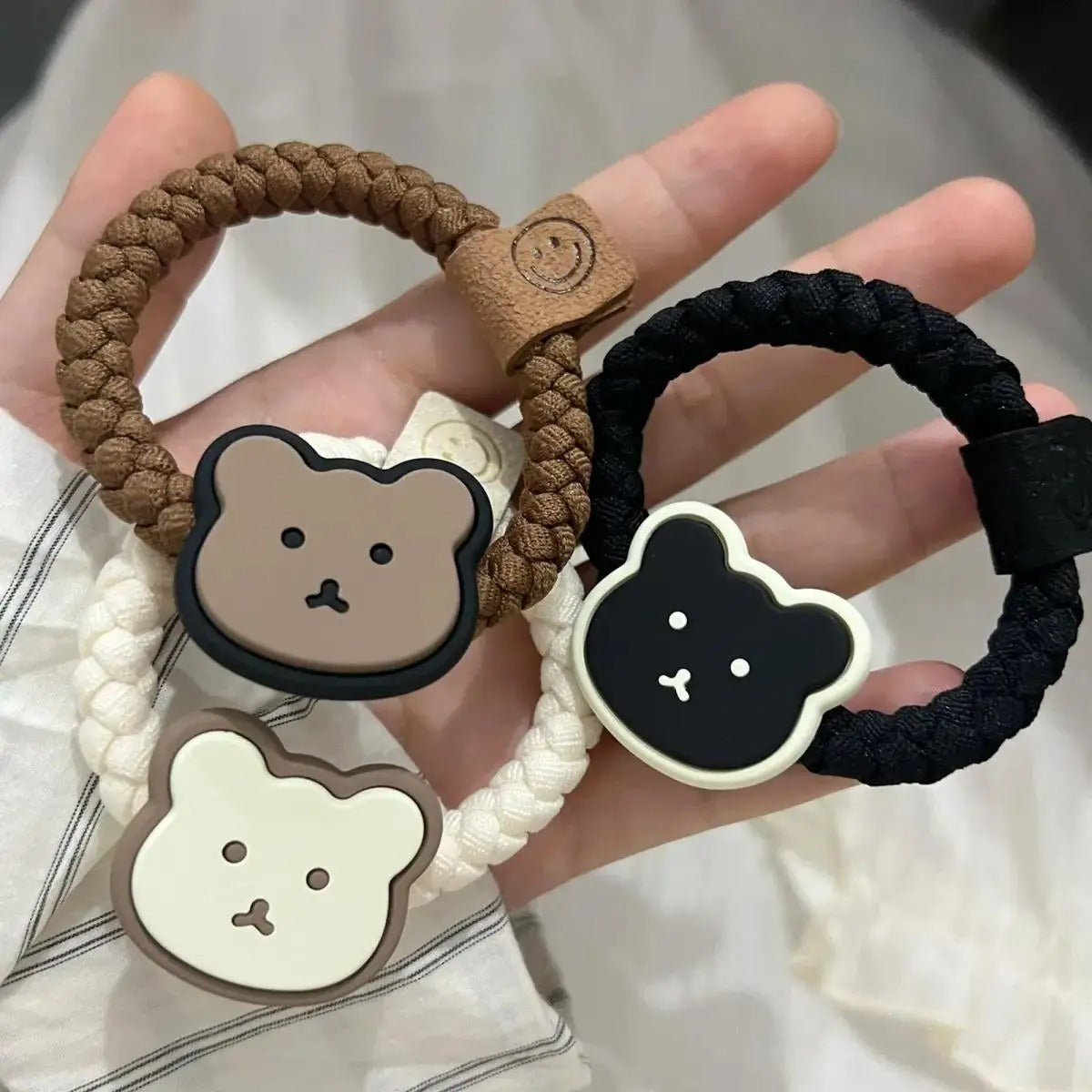 Cute Teddy Bear Ponytail Headband